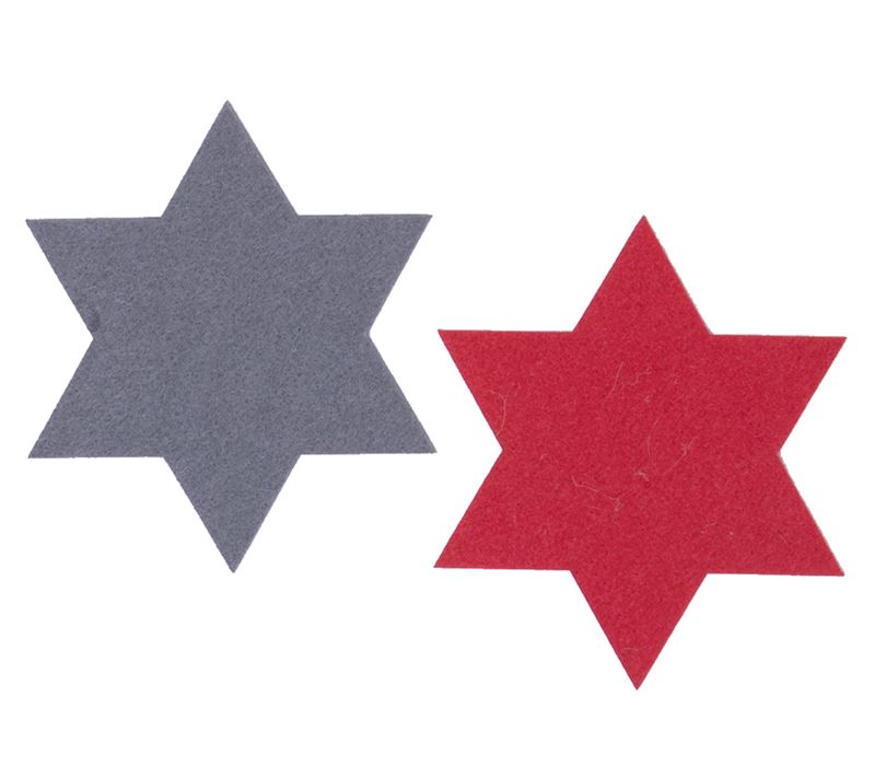 CHRISTMAS PLACEMAT FELT STAR 2 PCS