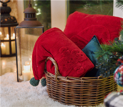 CHRISTMAS DECORATIVE THROW SWEET CHRISTMAS 130X180 2